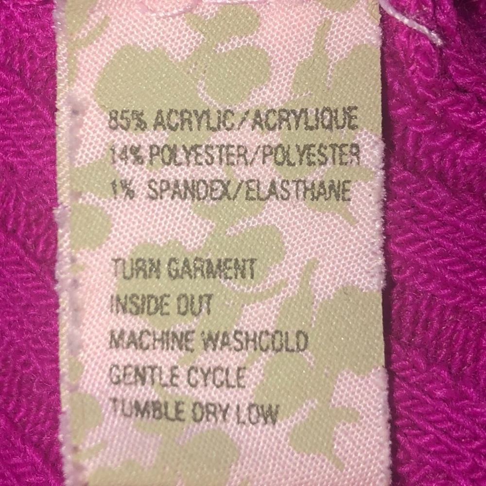 Free People Small Fuschia Ribbed Turtle Neck - Picture 7 of 7